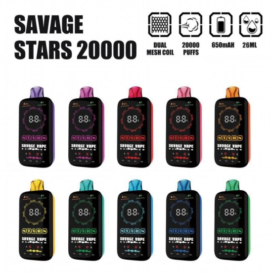 2024's Premium Vape Pen Savage Wholesale Disposable Vape Pens Stars 20000