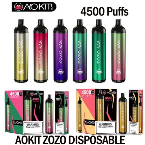 Wide Flavor Selection Baish Aokit Zozo 4500 Wholesale Price Disposable Vape Pen