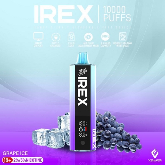 Hot Selling Smooth Hit Disposable Vape IREX 10000 