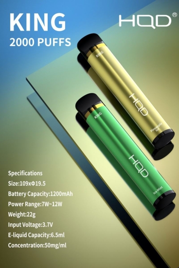 Competitive Pricing Disposable Hqd Vape King ~2000 Puffs Brands